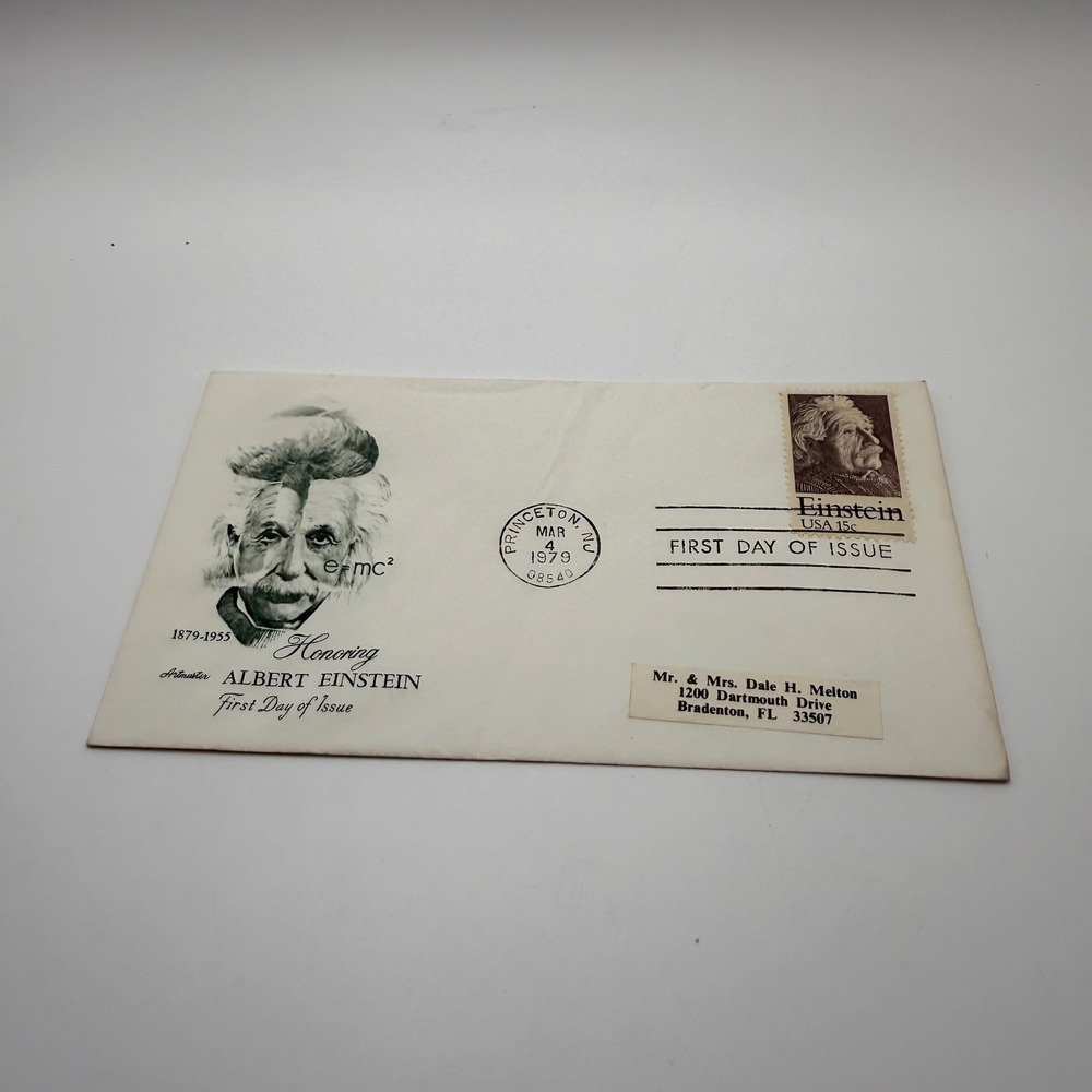 Artmaster Albert Einstein First Day of Issue FDC 15c Stamp Princeton NJ 1979